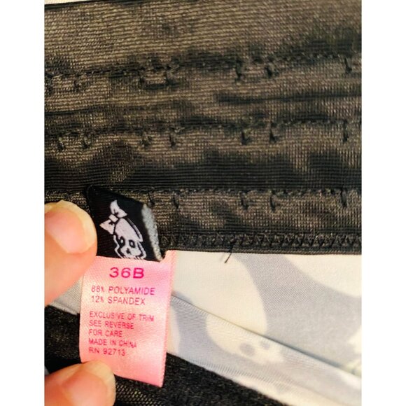 Women's Black and White Skull Corset 36 Small - Picture 9 of 10